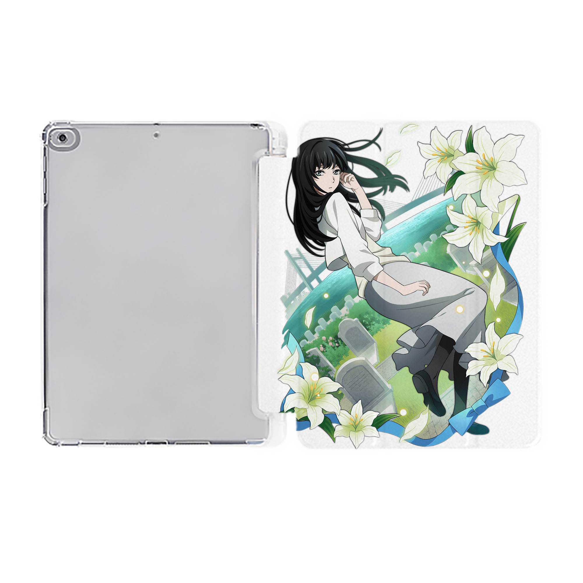 （画像用） 文豪ストレイドッグス Bungo Stray Dogs IPad ケース ペン収納付き 三つ折りスタンド PUレザー×シリコン 対応機種9.5/10.5/10.9インチ